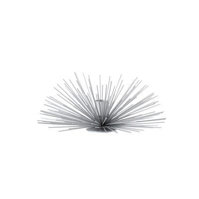 Spike Pod Candle Holder Large - Silver