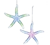 Kurt Adler - Starfish with Glitter Ornaments - Set of 2