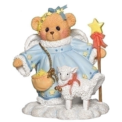 Cherished Teddies - Stella Snow Angel Figurine with Lamb - 132851