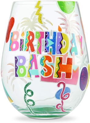 Lolita - Stemless Wine Glass - Birthday Bash - 20 Oz