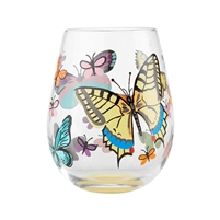 Lolita - Stemless Wine Glass - Butterfly - 20 Oz