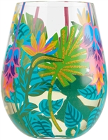 Lolita - Stemless Wine Glass - Tropical Vibes - 20 Oz