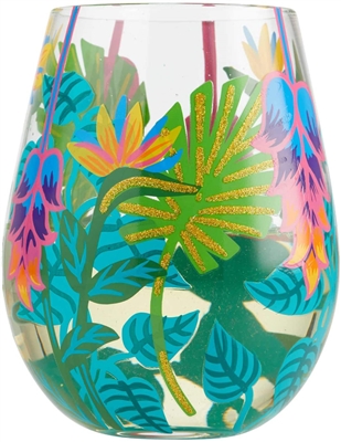 Lolita - Stemless Wine Glass - Tropical Vibes - 20 Oz