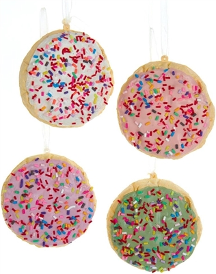 Kurt Adler - Sugar Cookie Ornaments - Set of 4