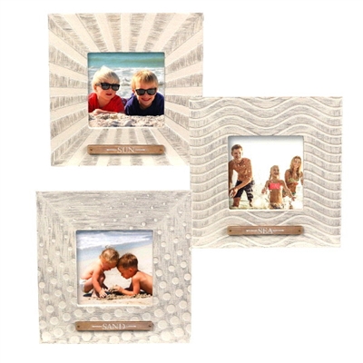 Sun, Sand and Sea Picture Frames - Set of 3