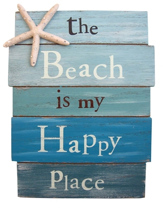 The Beach Is my Happy Place Plaque