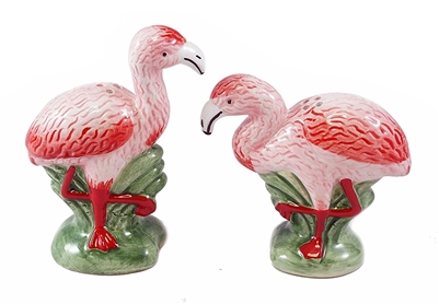 Tropical Flamingo Salt and Pepper Shaker Set