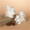 Gerson - White Squirrel Figurine - 7.5" set of 2