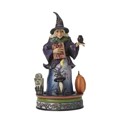 Jim Shore - Wicked Witch with Rotating Graveyard - 4056593