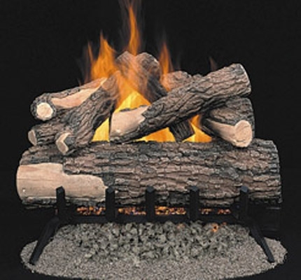 Comfort Flame Vented Gas Log Set Amherst Oak