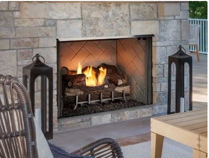 Majestic Outdoor Gas Fireplace Vesper