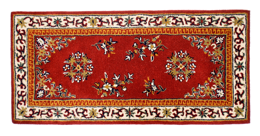 Minuteman Oriental Rectangular Rug, Burgundy