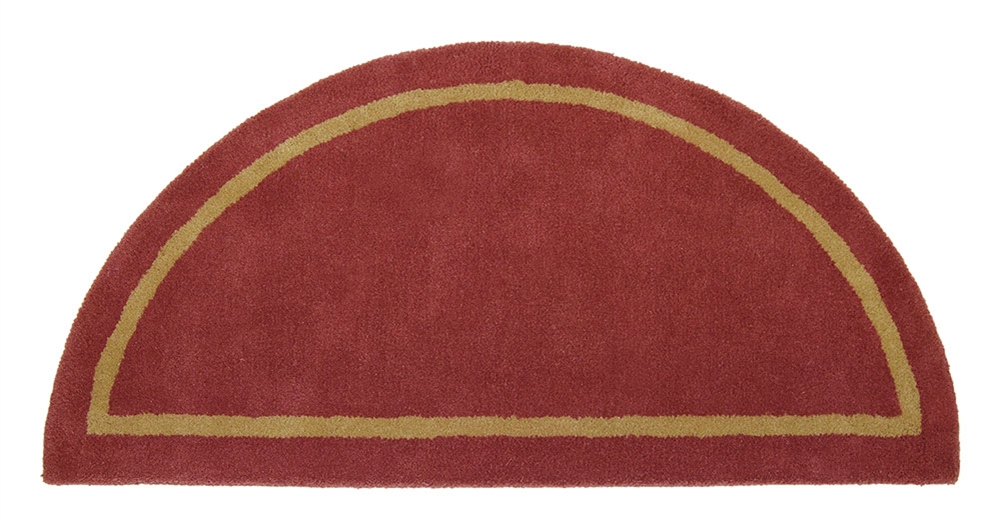 Minuteman Half Round Rug, Sangria