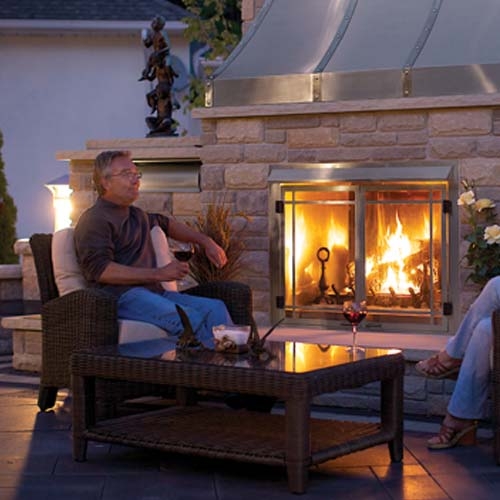 Napoleon Clean Face Outdoor Gas Fireplace GSS42 Riverside