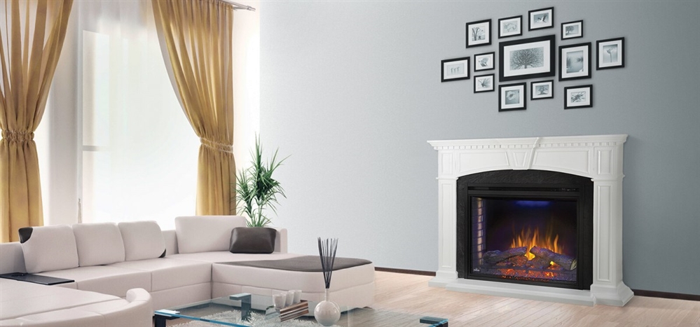 Napoleon NEFP33-0214W Electric Fireplace Mantel Package Taylor