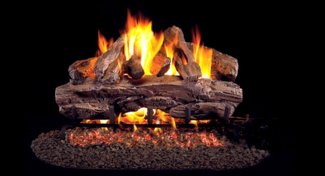 Peterson Real Fyre Vented Gas Log Set Cedar