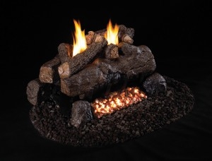 Peterson Real Fyre Vent Free Gas Log Set Charred Evening Fyre See-Thru