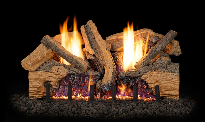 Peterson Real Fyre Vent Free Gas Log Set Foothill Split Oak