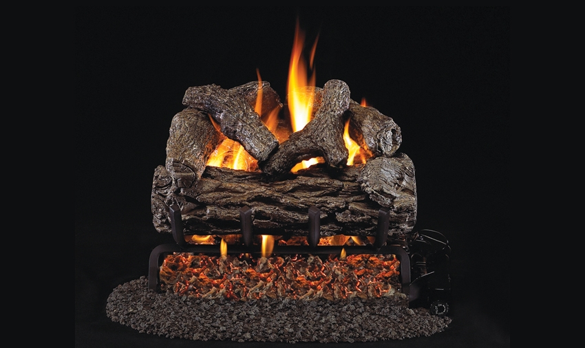 Peterson Real Fyre Outdoor Gas Log Set Golden Oak