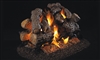 Peterson Real Fyre Outdoor Gas Log Set See-Thru Charred Royal English Oak