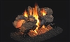 Peterson Real Fyre Outdoor See-Through Gas Log Set Charred Oak
