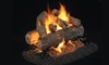 Peterson Real Fyre Outdoor See-Thru Gas Log Set Golden Oak Designer Plus