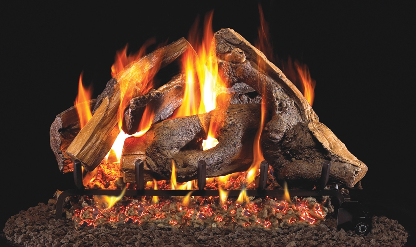 Peterson Real Fyre Outdoor Gas Log Set Woodstack