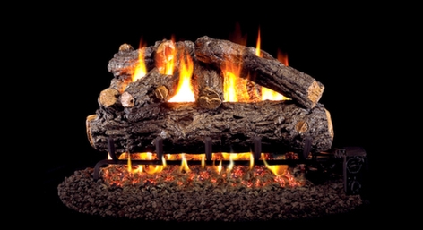 Peterson Real Fyre Vented Gas Log Set Rustic Oak Designer