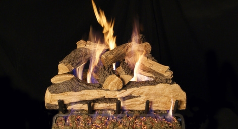 Peterson Real Fyre Vented Gas Log Set Split Oak Designer Plus