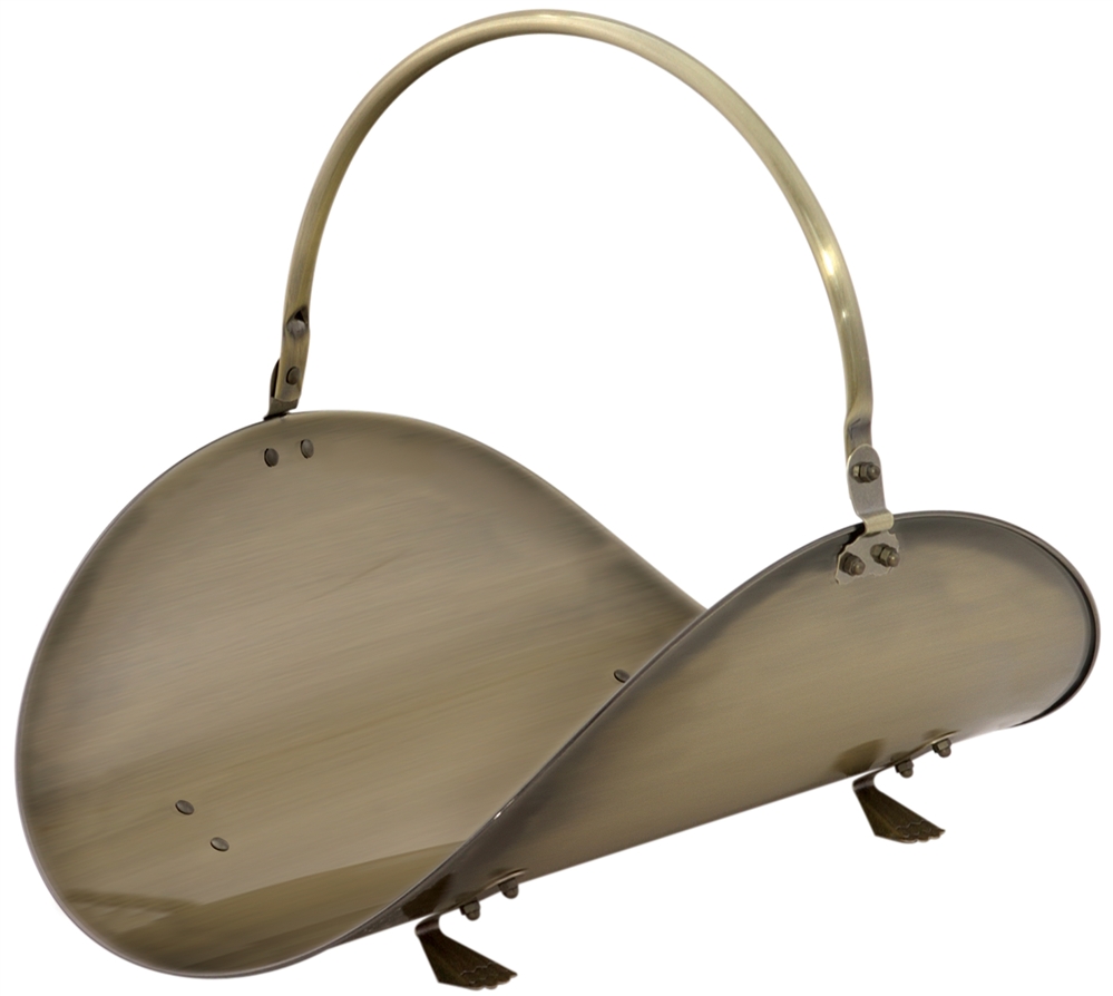 Uniflame Antique Brass 19 Inch Woodbasket