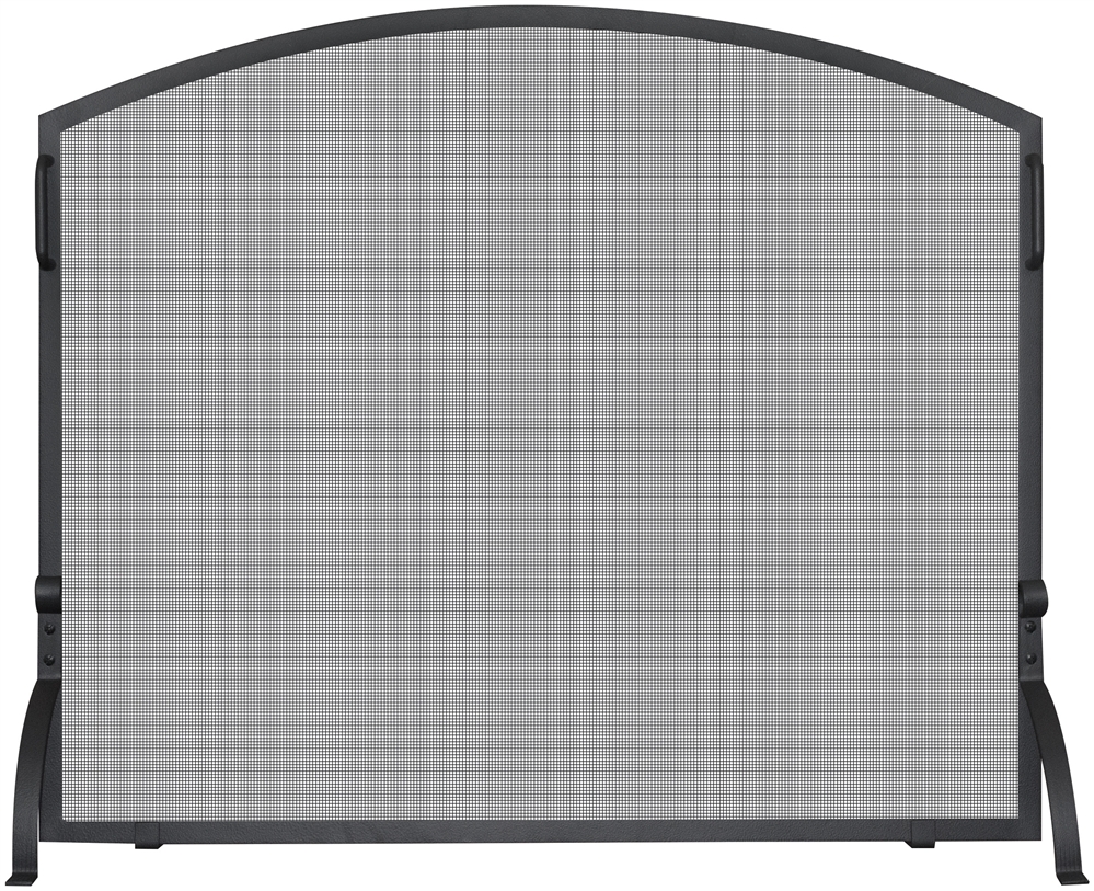 Uniflame Black Arch Top Fireplace Screen