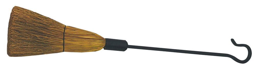 Uniflame Black Finish Broom with Crook Handle