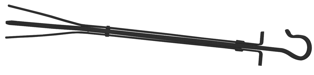 Uniflame Black Finish Tongs with Crook Handle