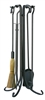 Uniflame 5 Piece Fireset with Crook Handles