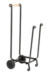 Uniflame Large Black Log Rack with Wheels