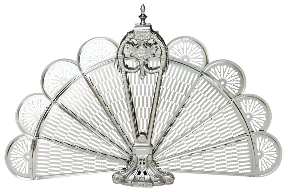 Uniflame Pewter Finish Ornate Fan Screen