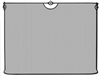 Uniflame Single Panel Black Curved Sparkguard
