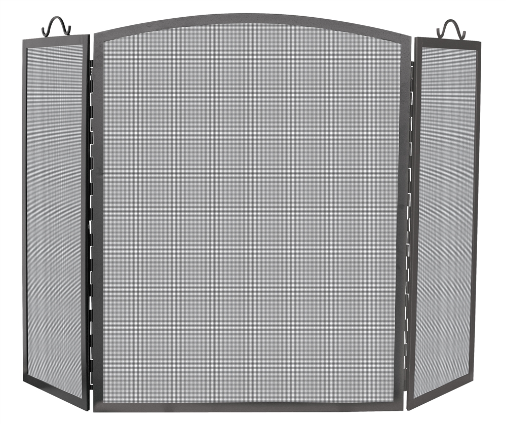 Uniflame 3 Panel  Arch Top Fireplace Screen