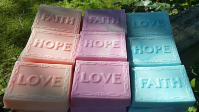 Faith, Hope, & Love Soap Set (3 bars)