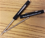 Reversible Blade Pocket Screwdriver with Button Top