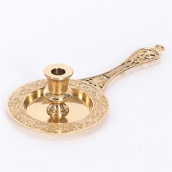BRASS ORNATE BISHOP BUSIA CANDLE TRAY