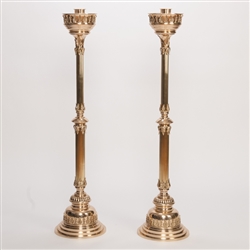 CCG-109FS  46 1/2" FLUTED STEM ALTAR CANDLESTICKS