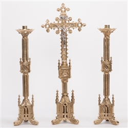 Traditional Ornate Gothic Candlestick