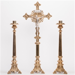 CCG-119  JESUS, MARY, JOSEPH ALTAR CANDLESTICK