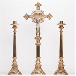 CCG-119AC    JESUS, MARY AND JOSEPH ALTAR CROSS