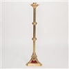 CCG-121PAS   TRADITIONAL BRASS ALTAR PASCHAL CANDLE STICK