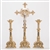 CCG-133 BRASS BAROQUE ALTAR CANDLESTICK