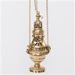 CCG-142    TRADITIONAL THREE CHAIN THURIBLE, CENSER