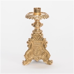 CCG-152-12 ORNATE 12" BRASS ALTAR CANDLESTICK