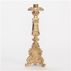 CCG-152-18 ORNATE 18" BRASS ALTAR CANDLESTICK